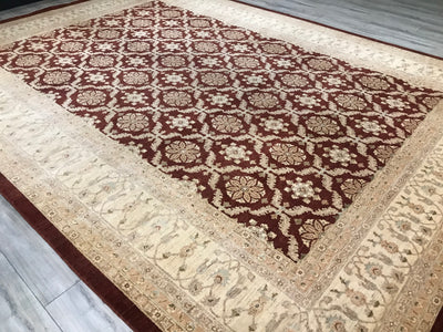 Pakistan Ziegler Hand Knotted Wool 10x14