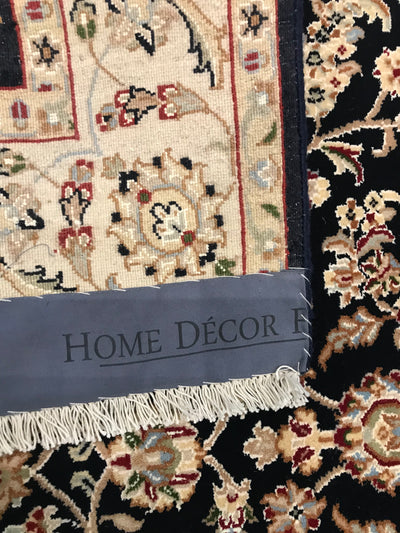 India Nain Hand Knotted Wool & Silk 4x6