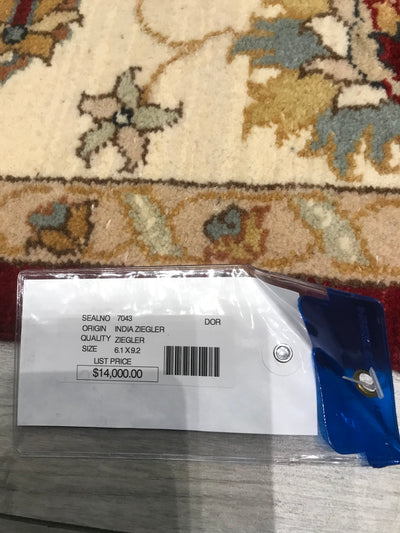 India Ziegler Hand Knotted Wool 6x9