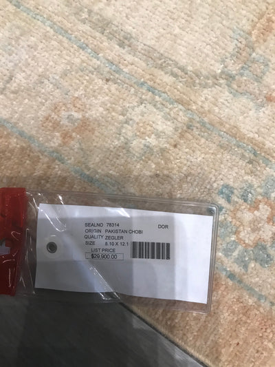 Pakistan Ziegler Hand Knotted Wool 9x12