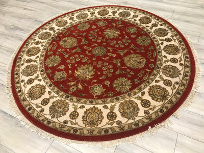 India Ziegler Hand Knotted Wool 6x6