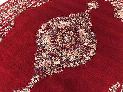 China Kerman Hand Knotted Wool 9x12