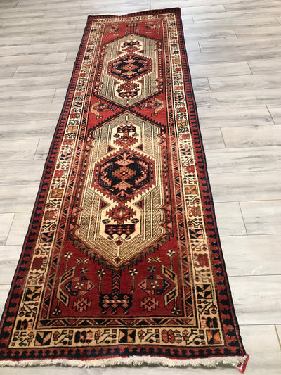 Persian Hamadan Sarab Hand Knotted Wool 3x11