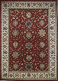 India Ziegler Hand Knotted Wool 10x14