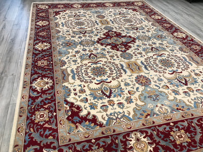 Pakistan Tabriz 16/16 Hand Knotted Wool 9x12