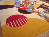 India Contemporary Hand Knotted Wool  15x19