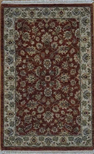 India Hand Knotted Wool Rug 2x3