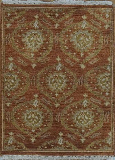 India Kinara Hand Knotted Wool  2x3