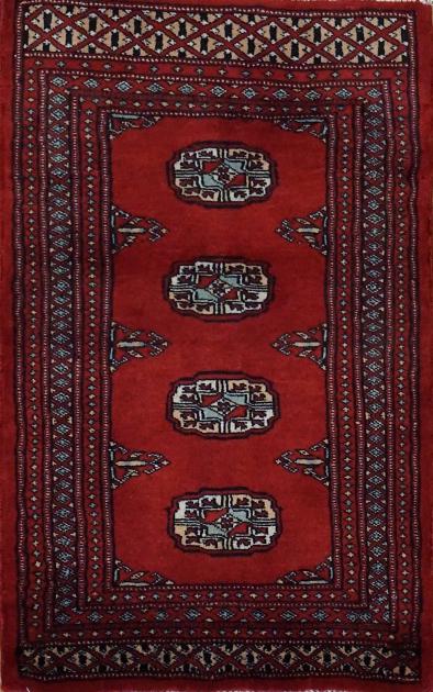 Pakistan Bokara Hand Knotted Wool 2x3