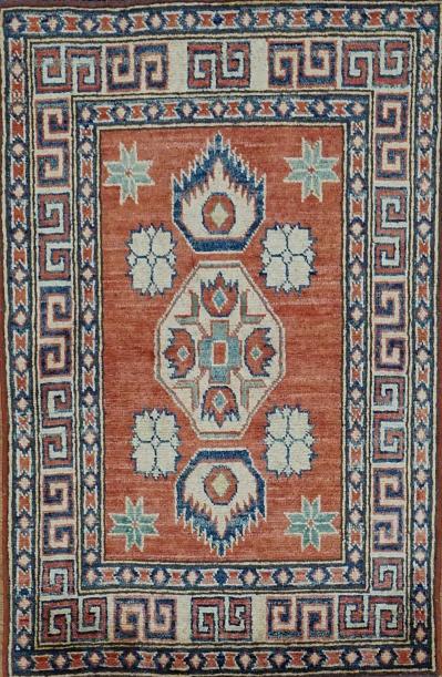 Pakistan Kazak Hand Knotted Wool 2x3