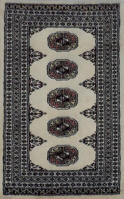 Pakistan Bokara Hand knotted Wool 2x3