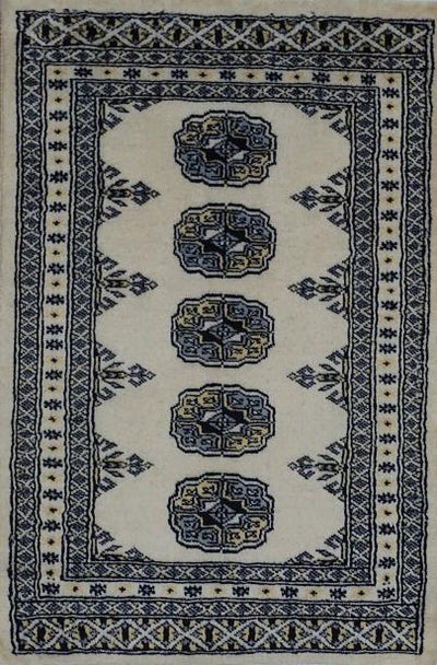 Pakistan Bokara Hand knotted Wool 2x3