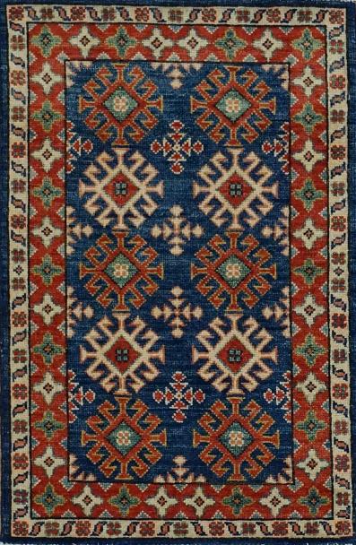 Pakistan Kazak Hand Knotted Wool 2x3