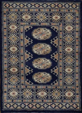 Pakistan Bokhara Hand Knotted Wool Rug 2x3