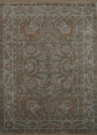 India Herat Hand Knotted Wool 6X9