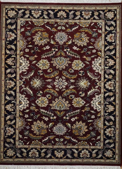 India Jaipur Hand Knotted Wool 6x9