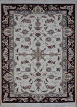 Chinese Tabriz Hand Knotted Wool & Silk 3X5