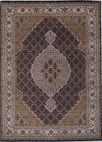 India Tabriz Mahi Hand Knotted Wool & Silk 3x5