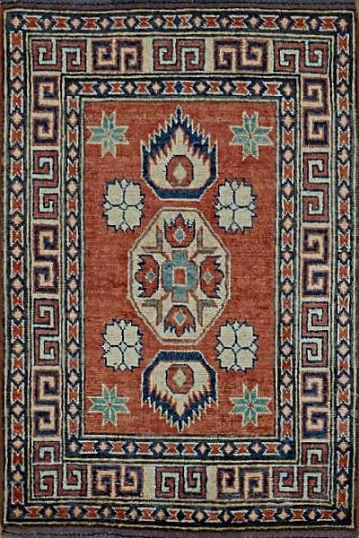 Pakistan Kazak Hand Knotted Wool  2x3