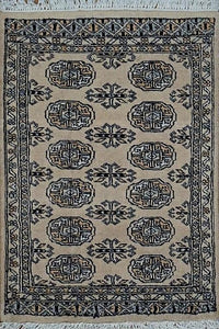 Pakistan Bokara Hand Knotted Wool 2x3