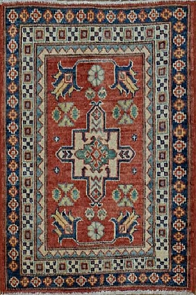 Pakistan Kazak Hand Knotted Wool  2x3