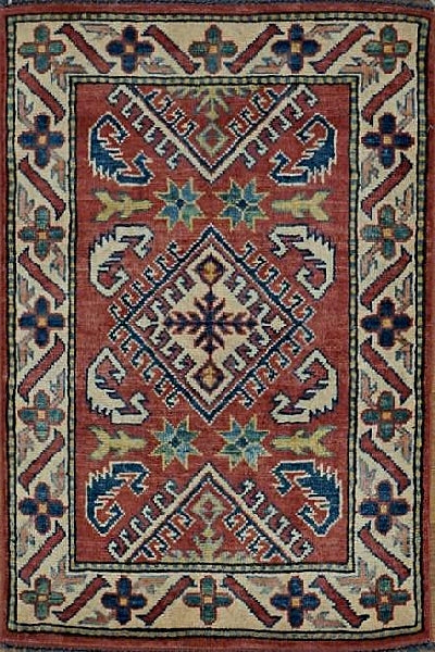 Pakistan Kazak Hand Knotted Wool 2x3