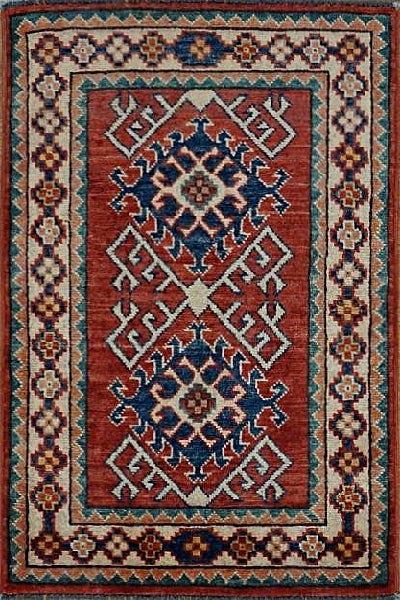 Pakistan Kazak Hand Knotted Wool 2x3