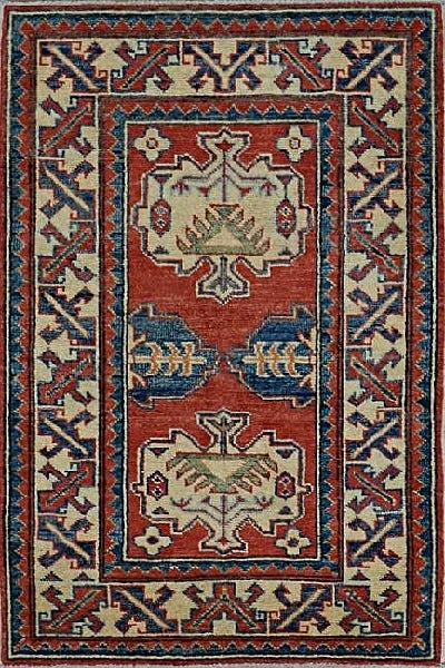 Pakistan Kazak Hand Knotted Wool  2x3