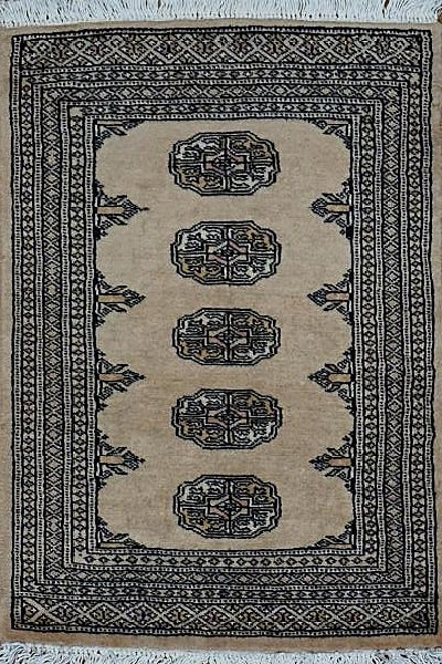 Pakistan Bokhara Hand Knotted Wool  2x3