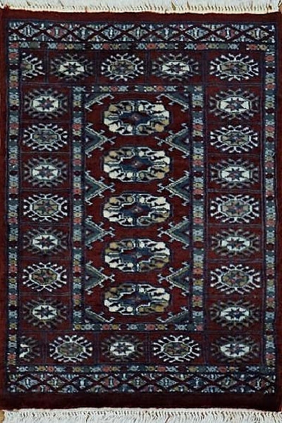 Pakistan Bokara Hand Knotted Wool 2x3