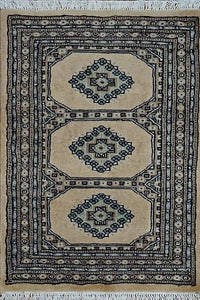 Pakistan Bokhara Hand Knotted Wool 2x3