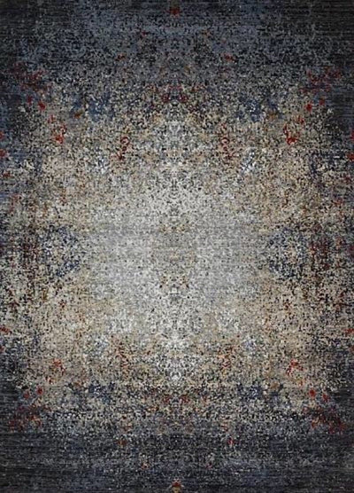 India JanKat Hand Knotted Wool & Silk  Modern 6x9