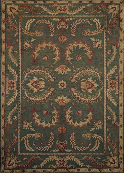 India Jaipour Hand Knotted Wool 6x9
