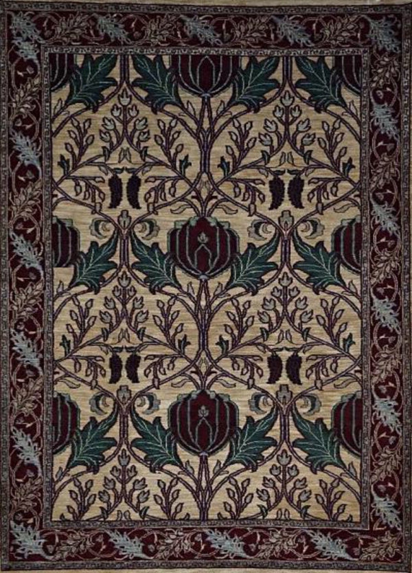 India  Mahal Hand knotted Wool  6x9