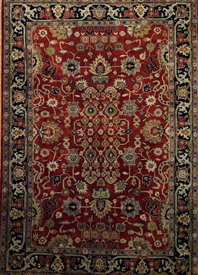 India Herat Jaipur Hand Knotted Wool6x9