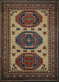 Pakistan Kazak Hand Knotted Wool 6.5x 8.6