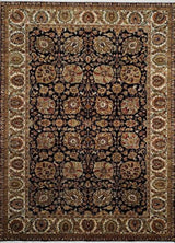 India Tabriz Hand Knotted Wool 6x9