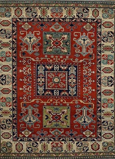 Pakistan Kazak Hand Knotted Wool  6x8