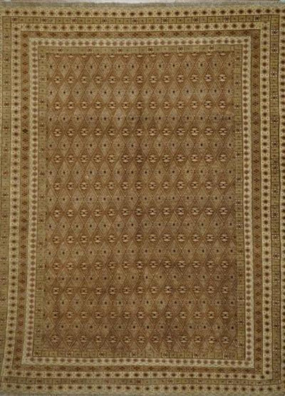 Afghan fine kazak wool 7x9 handmade area rug