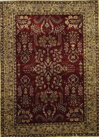 India Herat Hand Knotted Wool 6x9