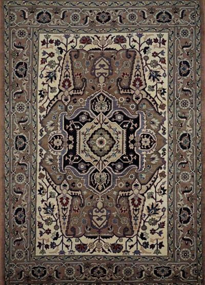 Pakistan Ouzbak Hand Knotted Wool 6x9