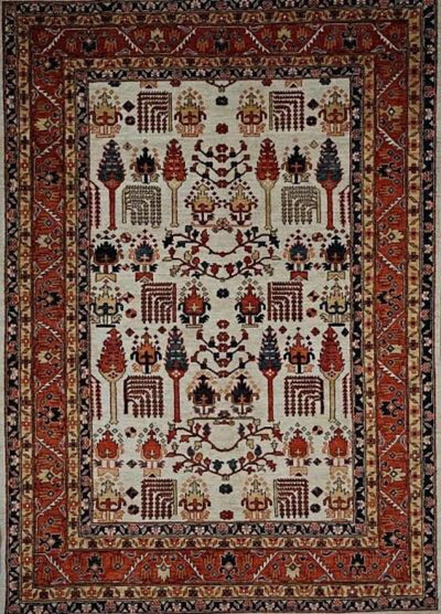 Pakistan Ziegler Hand Knotted Wool 6x9