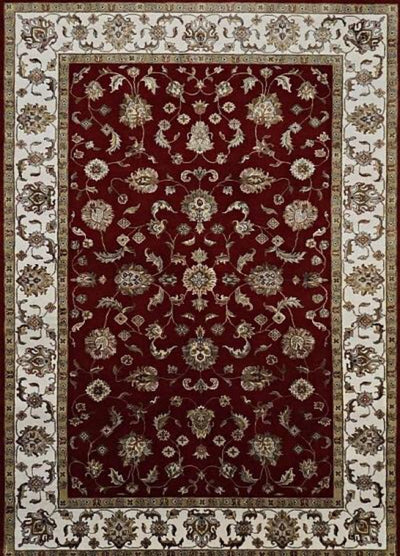 India Jaipur Hand Knotted Wool & Silk 6x9
