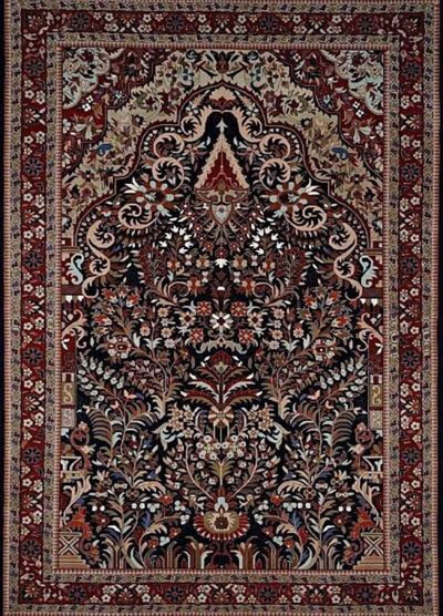 China Kerman Hand Knotted Wool 6x9