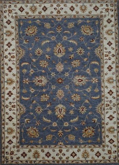 India Ziegler Hand Knotted  Wool 6x9