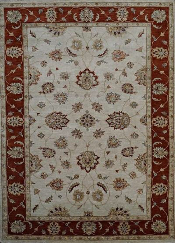 India Zielger Hand Knotted Wool  6x9