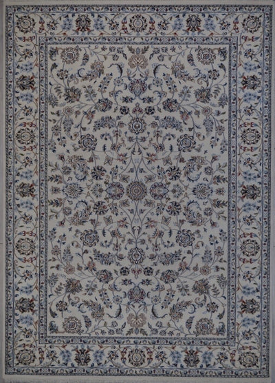 India Nain 6x9 Hand Knotted Wool & Silk 6x9