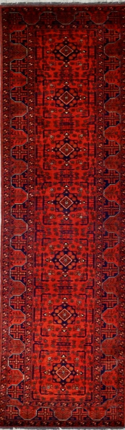 Afghan Kahlmohammadi Hand Knotted Wool 3x12