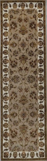 India Jaipur Hand Knotted Wool/Silk  3x8