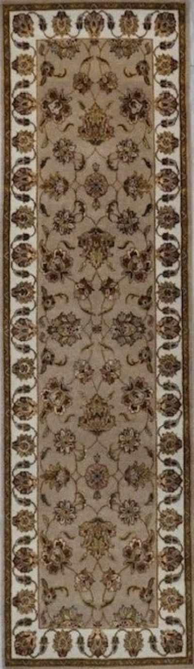 India Jaipur Hand Knotted Wool/Silk  3x8
